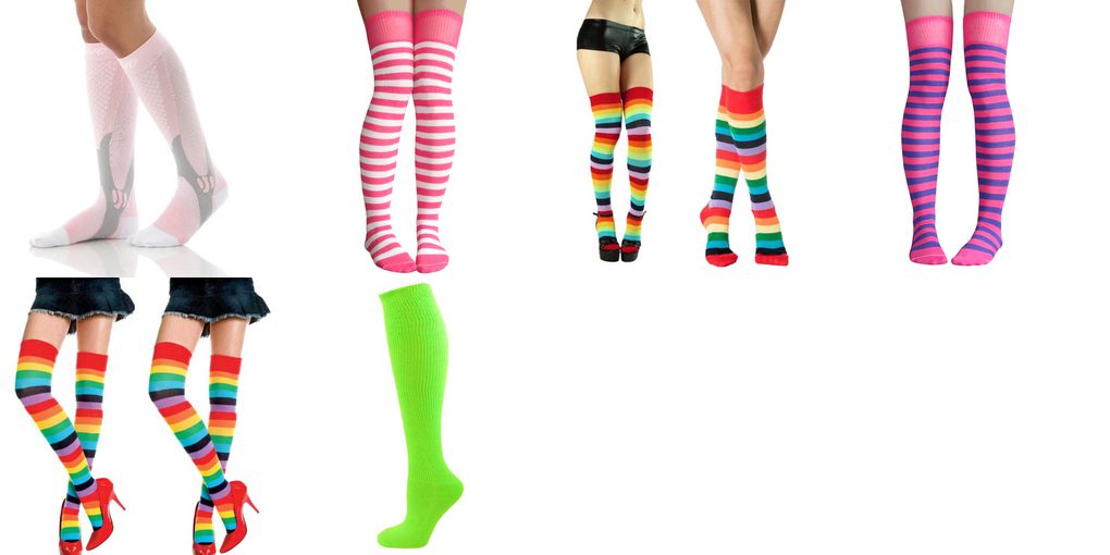 long neon socks